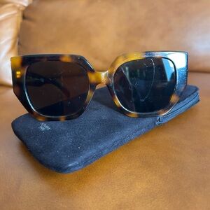 Celine Paris CL40239F Tortoiseshell Sunglasses with Black Case